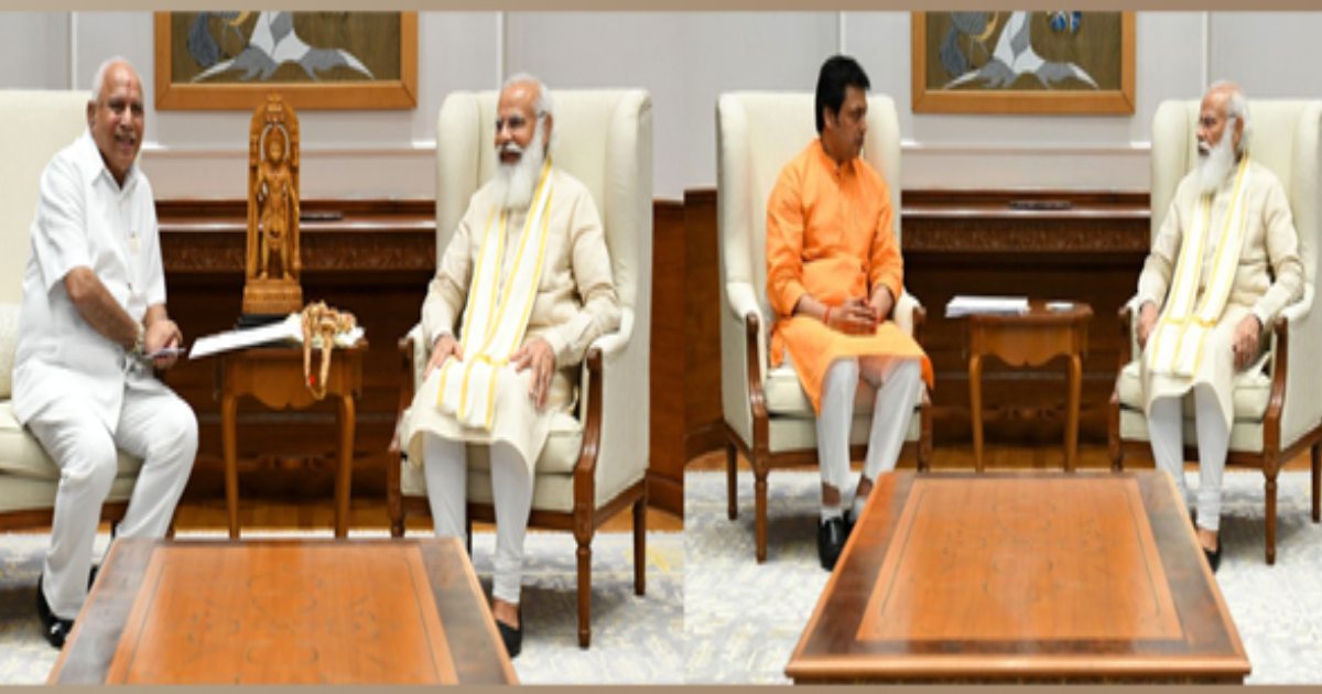 Tripura CM, Karnataka CM meet PM Modi to discuss development projects